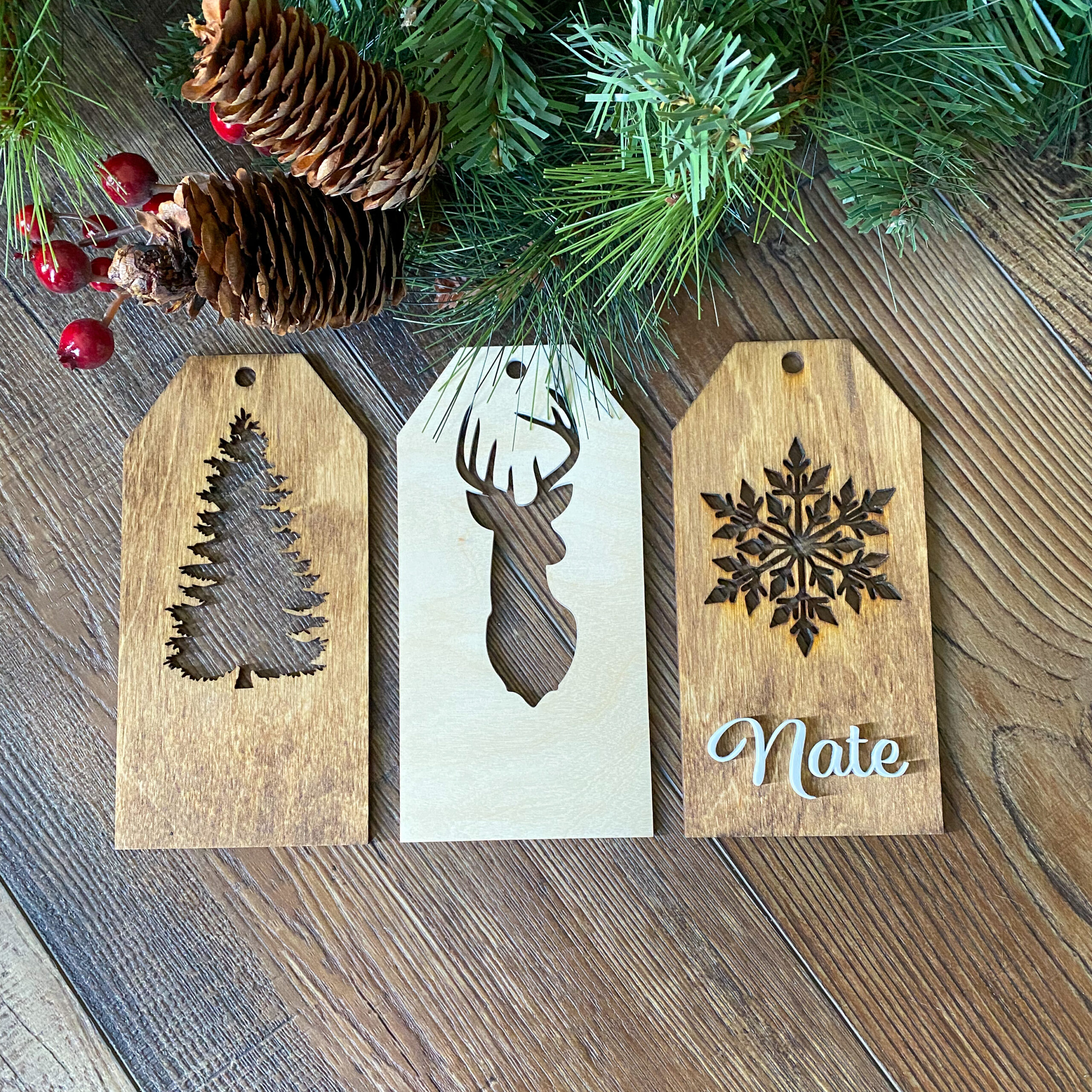 Cut Out Stocking Tags